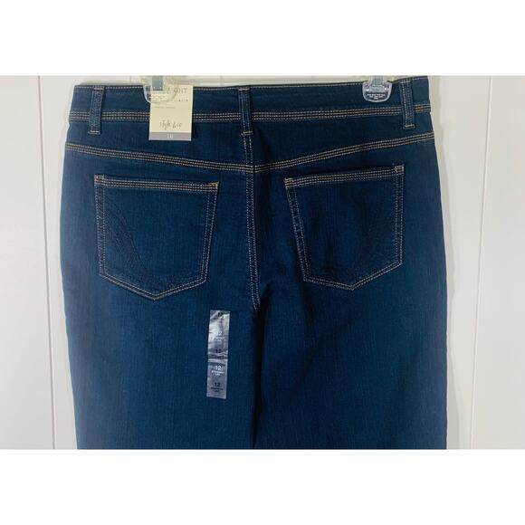 NEW Women’s Style & Co Straight Leg High-Rise Tummy Control Blue Jegging size 12 - Picture 5 of 9